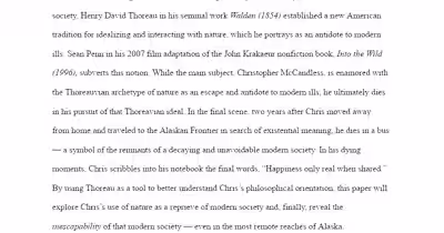 Into The Wild: Romanticizing Nature in Modern Context