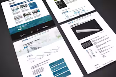 Standard-Stanpro website redesign mockup