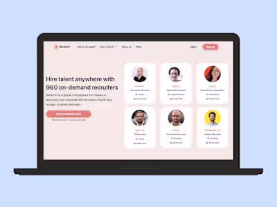 Landing Page Copy | Recruitment Marketplace 
