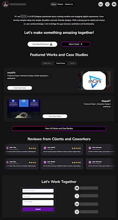 Designer Portfolio