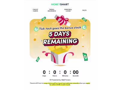 MoneySmart x OCBC Credit Card EDM Campaign