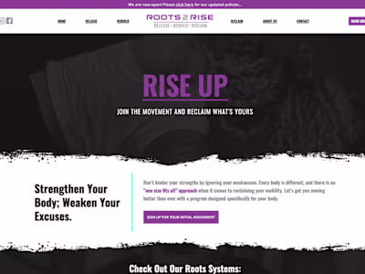 Roots 2 Rise Website