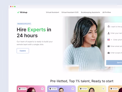 Wishup: Product and Website