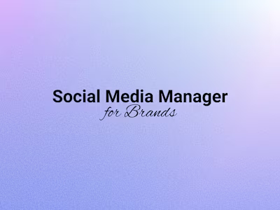 Social media management for Brands
