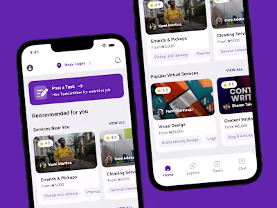 I co-founded and designed TaskGrab - Launching soon!