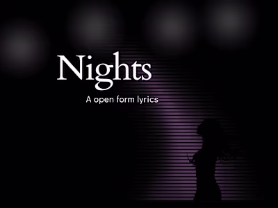 Song lyrics - Nights