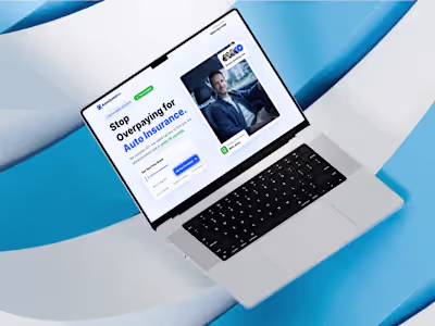 A clean, conversion-driven hero section