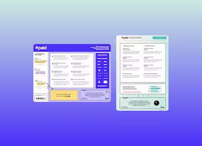 Designed a One-pager for #Paid