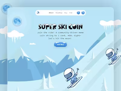 Super Ski Coin – Meme Coin Website
