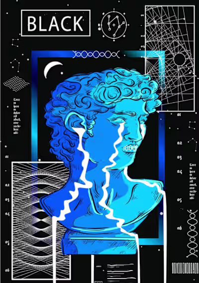 Astronomical illustration poster design (STAR)