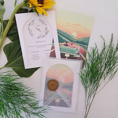 Invitation card design for weddings and celebrations