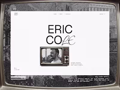 ERIC COLE — Personal Portfolio Template