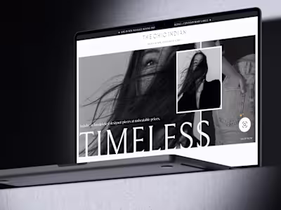 Website Redesign for The Chic Indian