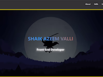 Shaik Azeem Valli - Portfolio