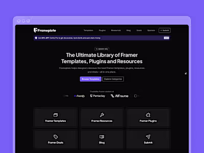 Frameplate | Framer Website