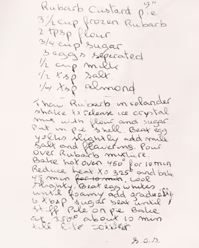 Converting a old recipe to something special