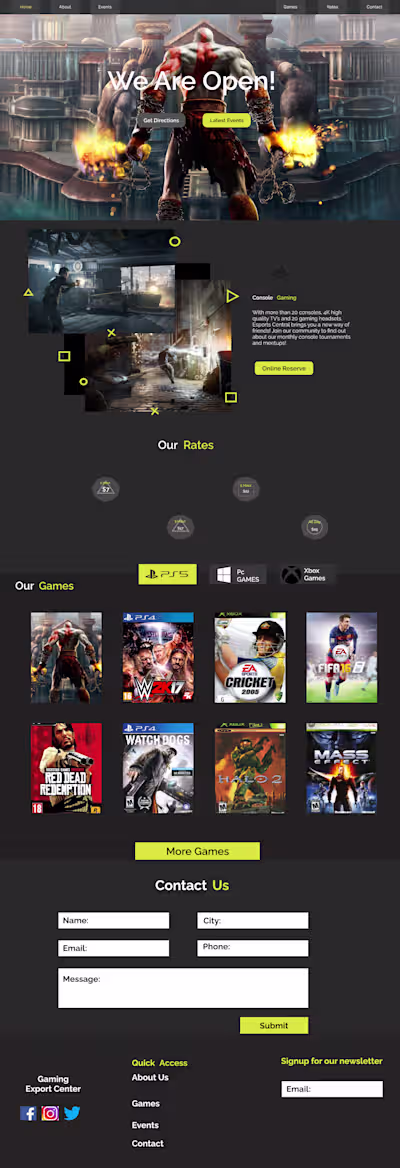 Gaming webapp using React, MySql, NodeJs, AWS