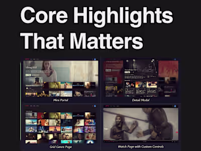 Modern Video Streaming Interface :- A comprehensive recreati...