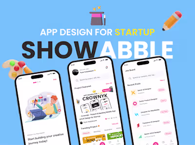 🎨 Showabble - Portfolio & Showcase Mobile App 💡