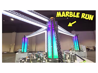 Bespoke Marble Run Built for Client's Expo Booth in Las Vegas