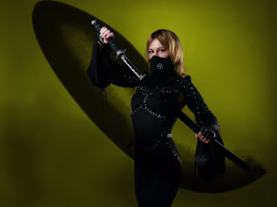 Ninja slash before sheathing