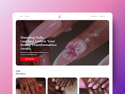 Dnailbar - An E-commere site built with Framer