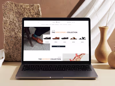 Handmade Leather Shoe E-commerce Shopify Store Revamp