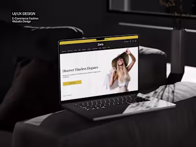 Zora - E-Commerce Fashion Web Design