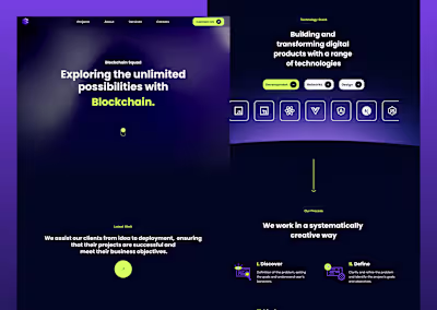 Blockchain Squad - Landing Page