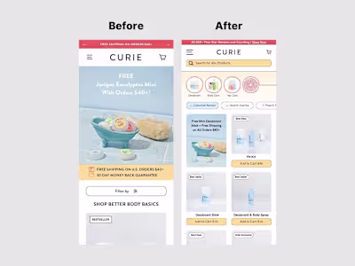 Shopify Collection Page for CPG Store
