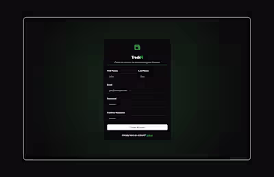 TrackFi: (Bolt Development + Design)