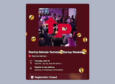 StartUp Bahrain — Luma integration