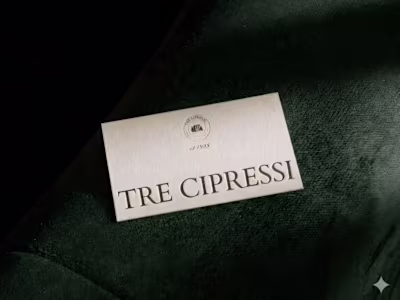 Tre Cipressi | Branding & Print Design