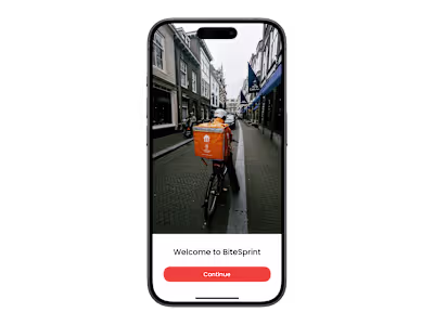 Bite sprint - Food delivery app