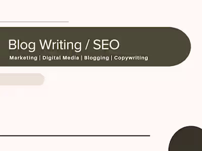 Fun Blog post project for a small digital product business! ...