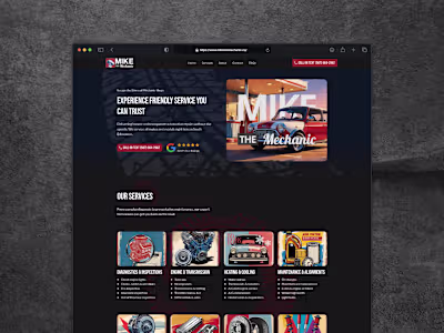 Giving Mike the Mechanic a tune-up.