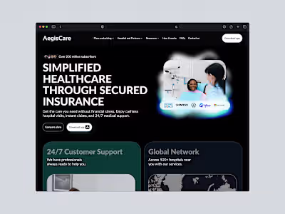 Health Insurance Website & App Design