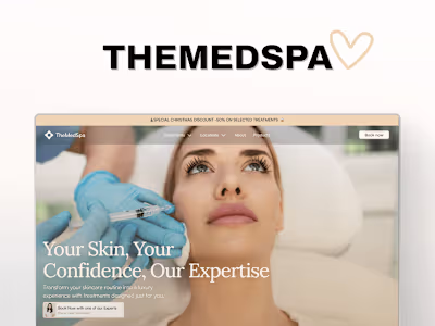 🌞 TheMedSpa - Med Spa Website