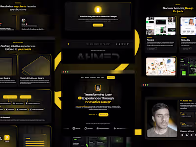 UI/UX & Web Designer Portfolio - Web Design