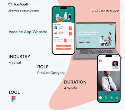 VaxVault -A Vaccine App Web Design and website design :: Behance