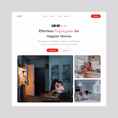 Anvil landing Page Design