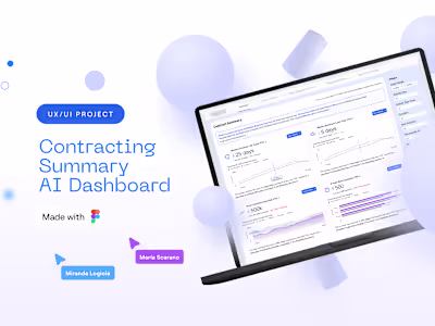 UX/UI Project | Contracting Summary AI Dashboard
