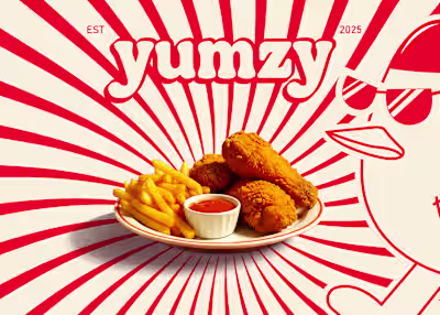 Yumzy - Fried Chicken Branding
