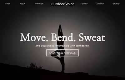 E-commerce Website Redesign for Fitness Brand