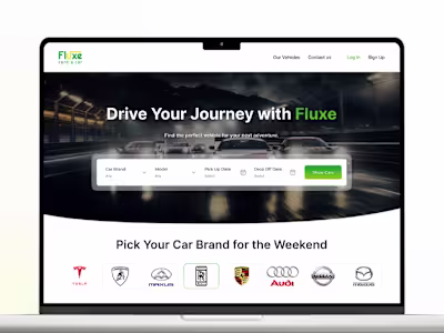 Car Rental Company Website Design and Development
