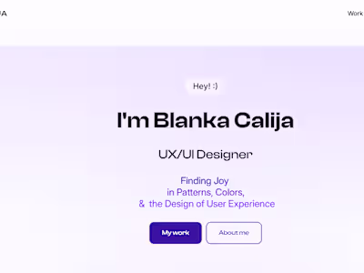 Blanka Calija Portfolio