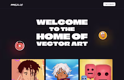 NNNedlog UI Design | Art Portfolio Website