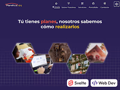 PlanificaHN Website Design and Development