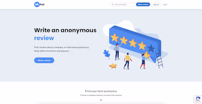 Company reviews web application