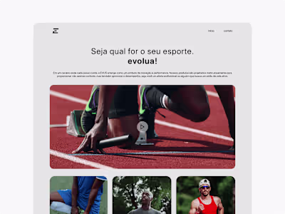 Landing Page for Evus